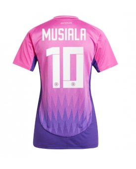 Germania Jamal Musiala #10 Maglia Gara Trasferta Repliche Europei 2024 Donna